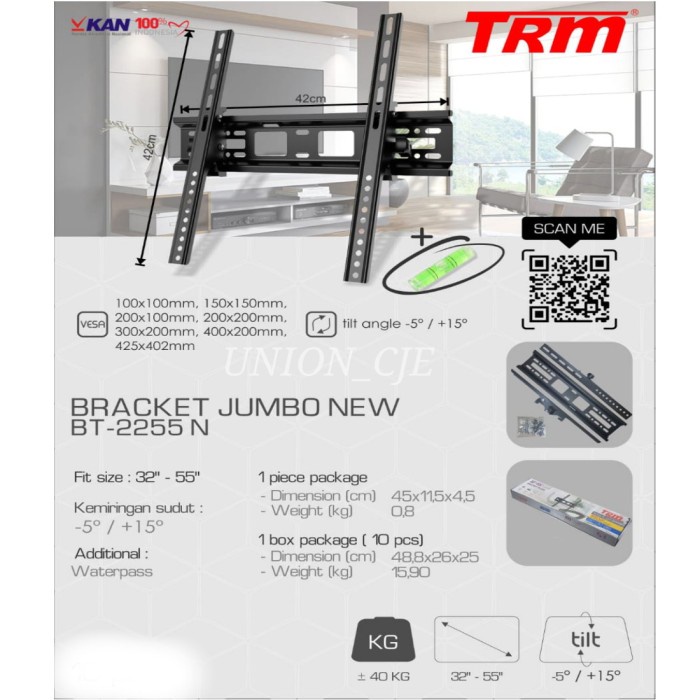 PREMIUM LED LCD TV BRACKET 32"- 55" นิ้ว TRM