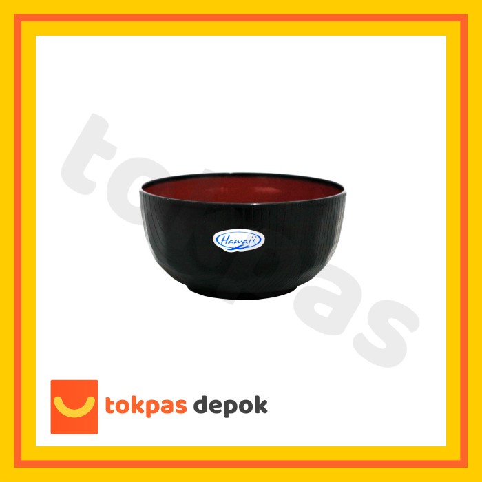 Please - Japanese Minori Bowl Plastic 2 สี Wood Motif S Hawaii 6804 JP