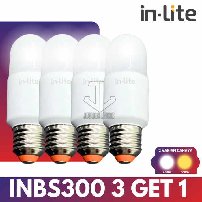 INLITE INBS300 ไฟ LED STICK แพคเกจ 3 ฟรี 1 3000K 6WATT 12WATT 15WATT 6500K 6WATT 12WATT 15WATT