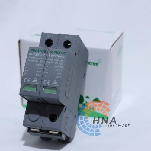 SPD suntree PV เครื่องป้องกันไฟกระชาก 2P DC 500V 20-40kva SUP2H PV