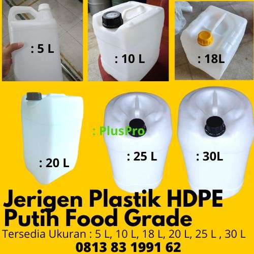 SendfastBoz- White Jeriken Fg New 5 10 20 25 30 ลิตร L / Kg Jriken Jiriken Jerry Can