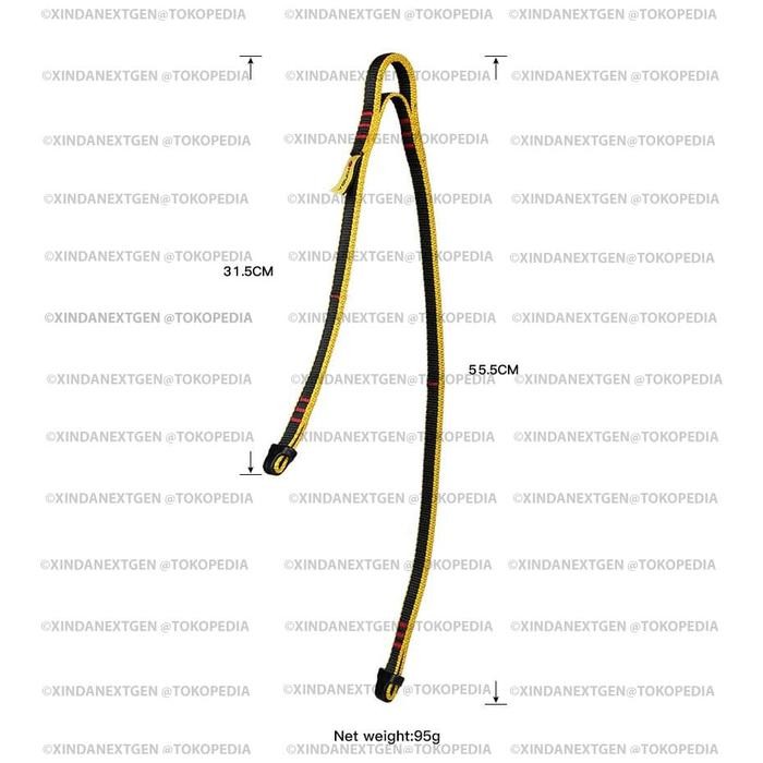 Xinda Double Lanyard Xinda (ไม่ใช่ petzl spelegyca)