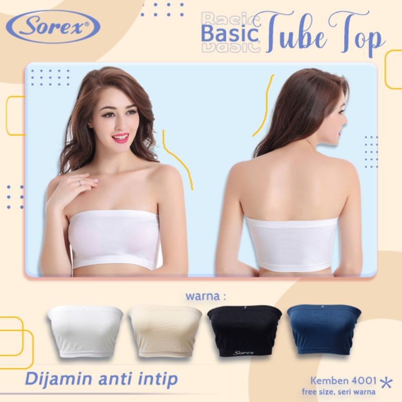 Disc Sorex Kemben 4001 Basic Tube Top (Anti-Intip) ไม่มีถ้วย