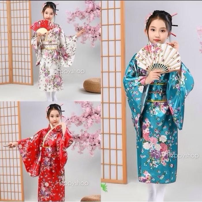ORIGINAL JAPANESE GIRLS COSTUME KIMONO MATSUMOTO YUKATA CLOTHES