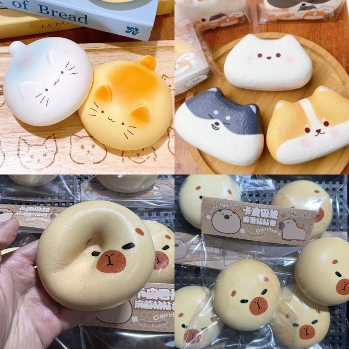 Squishy Hachimi ได้รับอนุญาต Capybara Spirit Cat Baby Dog Puppy Shiba Inu Super Soft Slow Rising