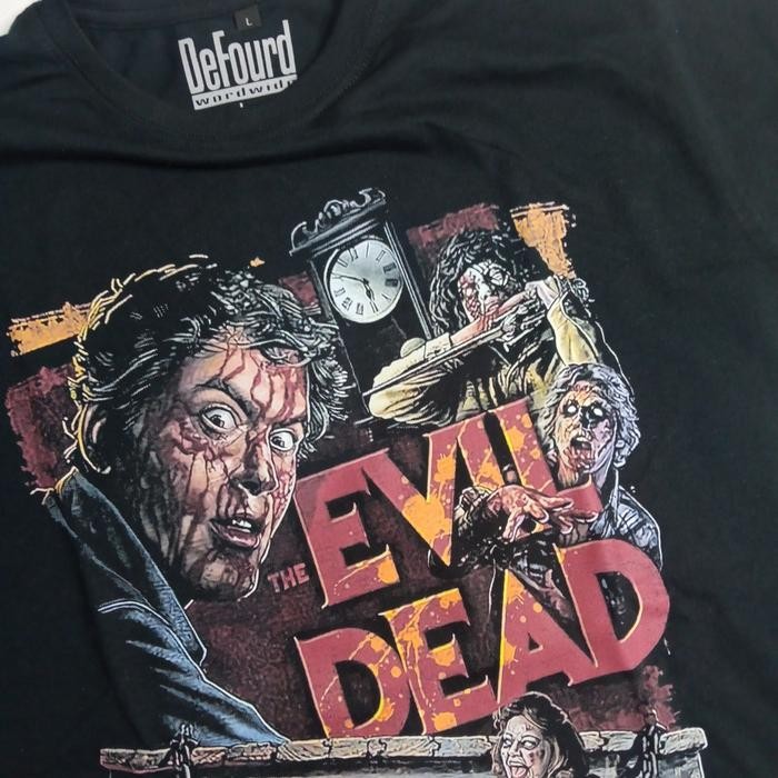 KATUN Evil Dead ภาพยนตร์สยองขวัญเสื้อยืดหนังสยองขวัญเสื้อยืด Evil Dead Unisex เสื้อยืดผ้าฝ้าย Oversi