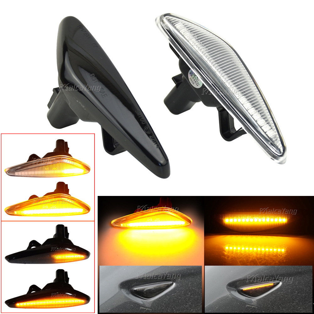 Dynamic Amber LED ด้านหน้าด้านหลัง Marker Light สําหรับ Mazda MX-5 MX-6 16-Up, สําหรับ RX8 09-12, สํ
