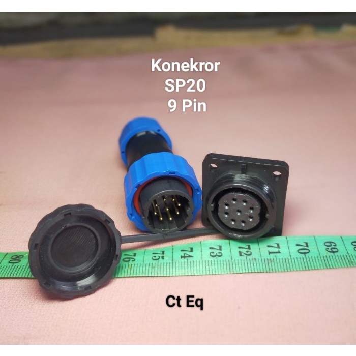 SP20 9 Pin Plug n Socket IP68 Panel Mount Connector Plug