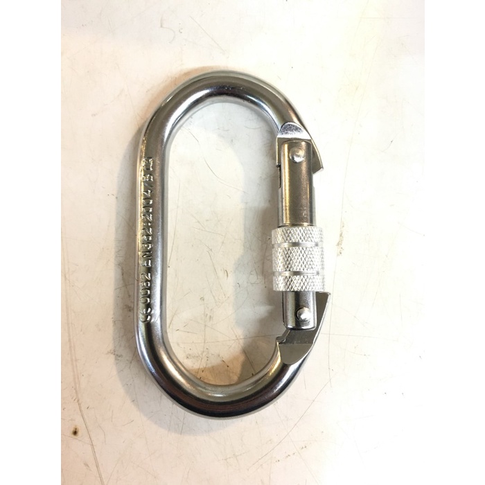 Eiger Aoki - Carabiner Pro Oval Screw เหล็กชุบสังกะสี 25Kn En362 สายรัดนิรภัย