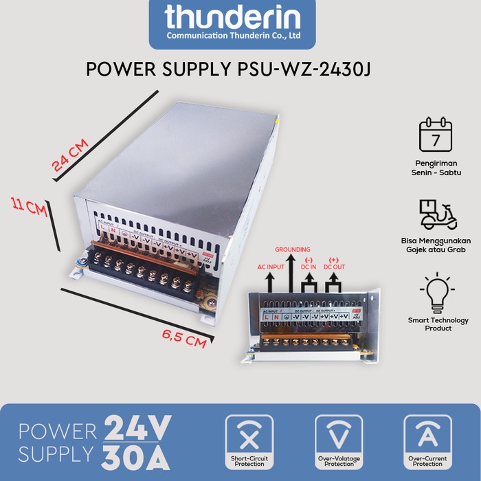 พาวเวอร์ซัพพลาย 24V/30A NET SWITCHING