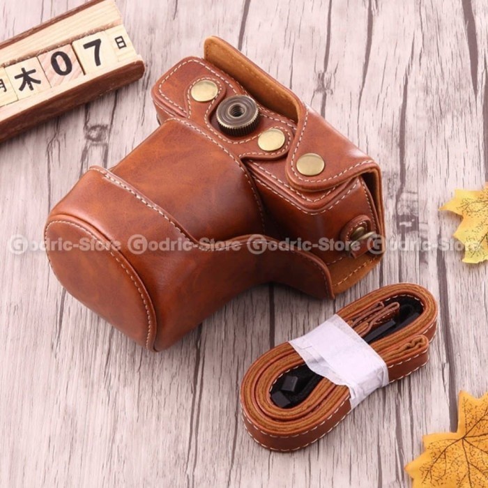 [ans] - กระเป๋าหนัง / เคส / กระเป๋ากล้องสําหรับ Sony Alpha A6000 / A6300 MirrorLess