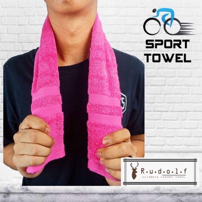 Terry Palmer Hotel Jogging Sports Towel uk 35 x 80-Navy