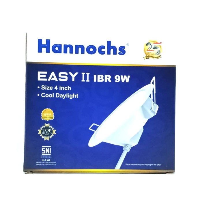 Hannochs Easy II 9W 9W 9W 9 WATT 9WATT IBR 4" นิ้ว LED Panel Downlight