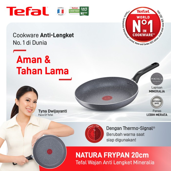 ซื้อกระทะ Tefal Non-Stick - กระทะ Natura Frypan 20cm / กระทะทอด