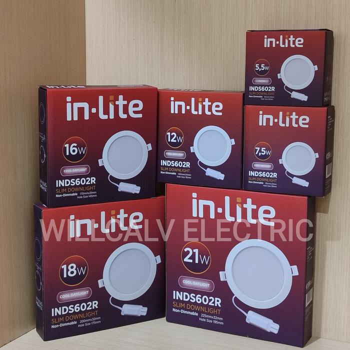 Inlite INDS602R 5.5W 7W 12W 16W 18W 21W ดาวน์ไลท์ led