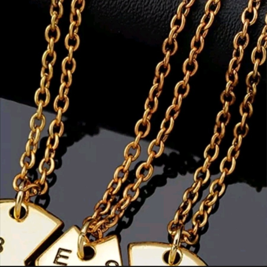 BFF สร้อยคอโซ่จี้มิตรภาพหัวใจรัก