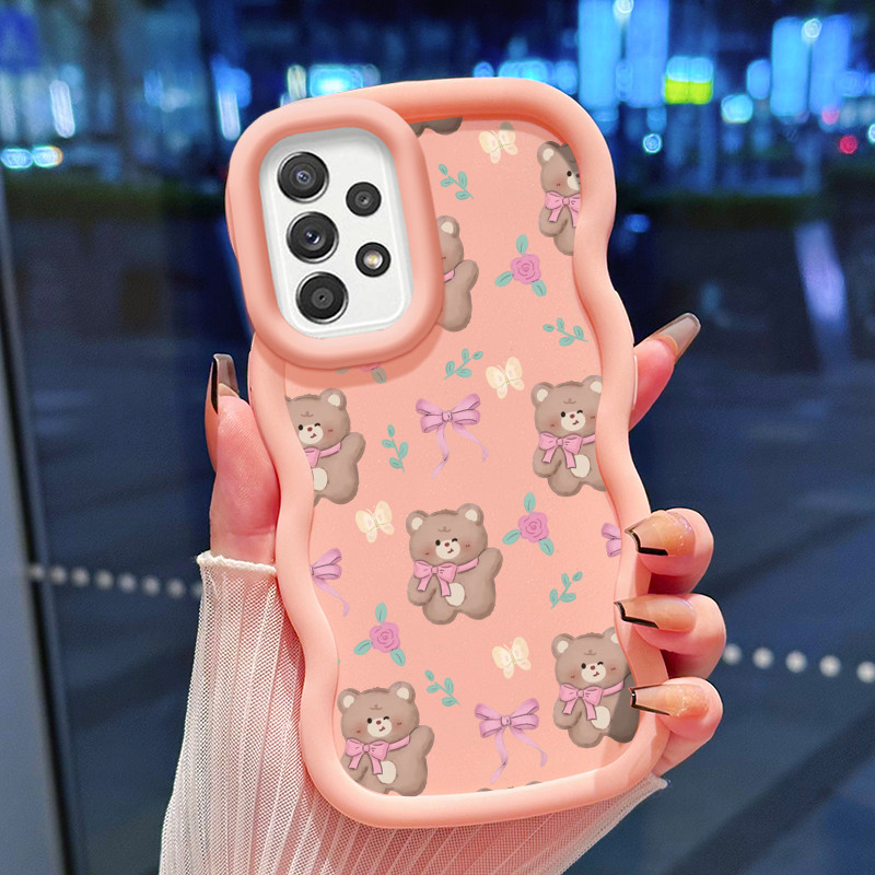 ปลอก Hp สําหรับ Samsung A52 4G A52 5G A52s A50 A50s A30s A51 A54 5G A55 5G A35 5G M40s กรณีตุ๊กตาหมี