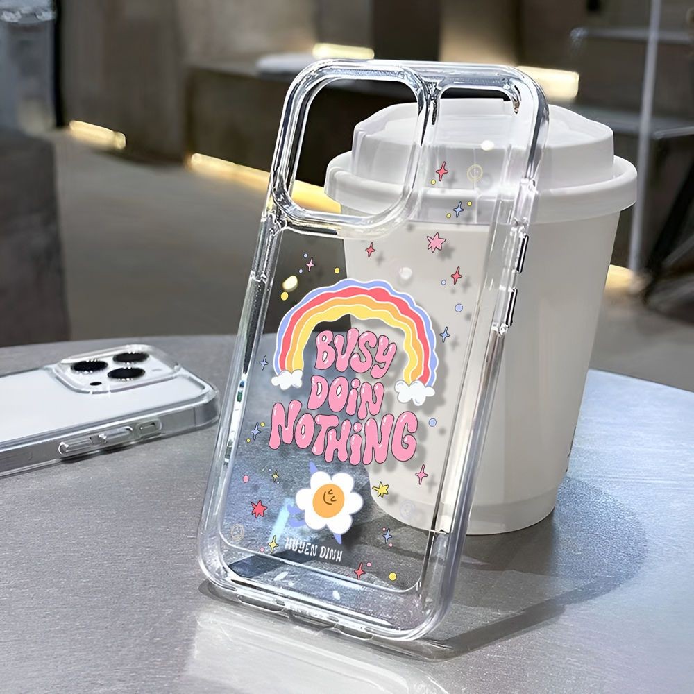 Aesthetic Rainbow Star สําหรับ Realme C61 C63 C65 C51 C53 หมายเหตุ 60 60X C75 C75X Narzo 50I Prime 5