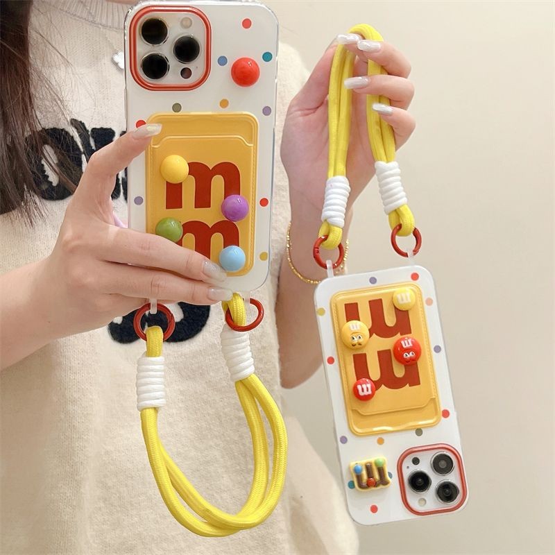 M&M Anti-Crack น่ารักถั่วลิสงผู้ถือบัตรกรณีRedmi 0 Note15 Pro Plus 5G 15C 13x A3 A5 หมายเหตุ 14 Pro 