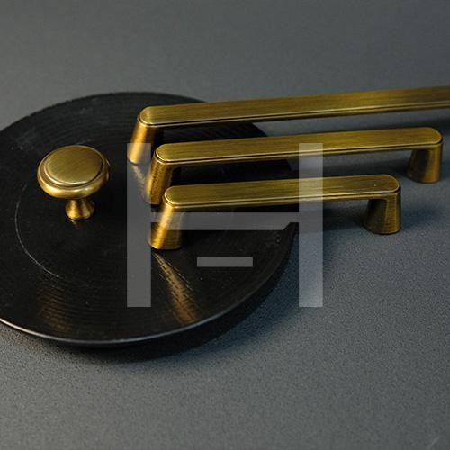 Top [READY] H201-BR มือจับสีบรอนซ์ดึงลิ้นชักเป็น