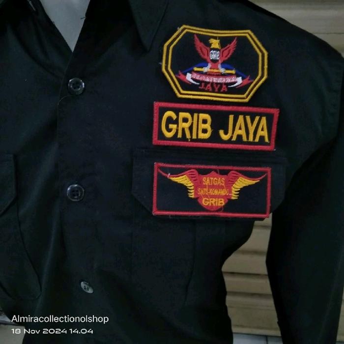 KEMEJA GRIB JAYA SHIRT GRIB JAYA UNIFORM แขนยาว