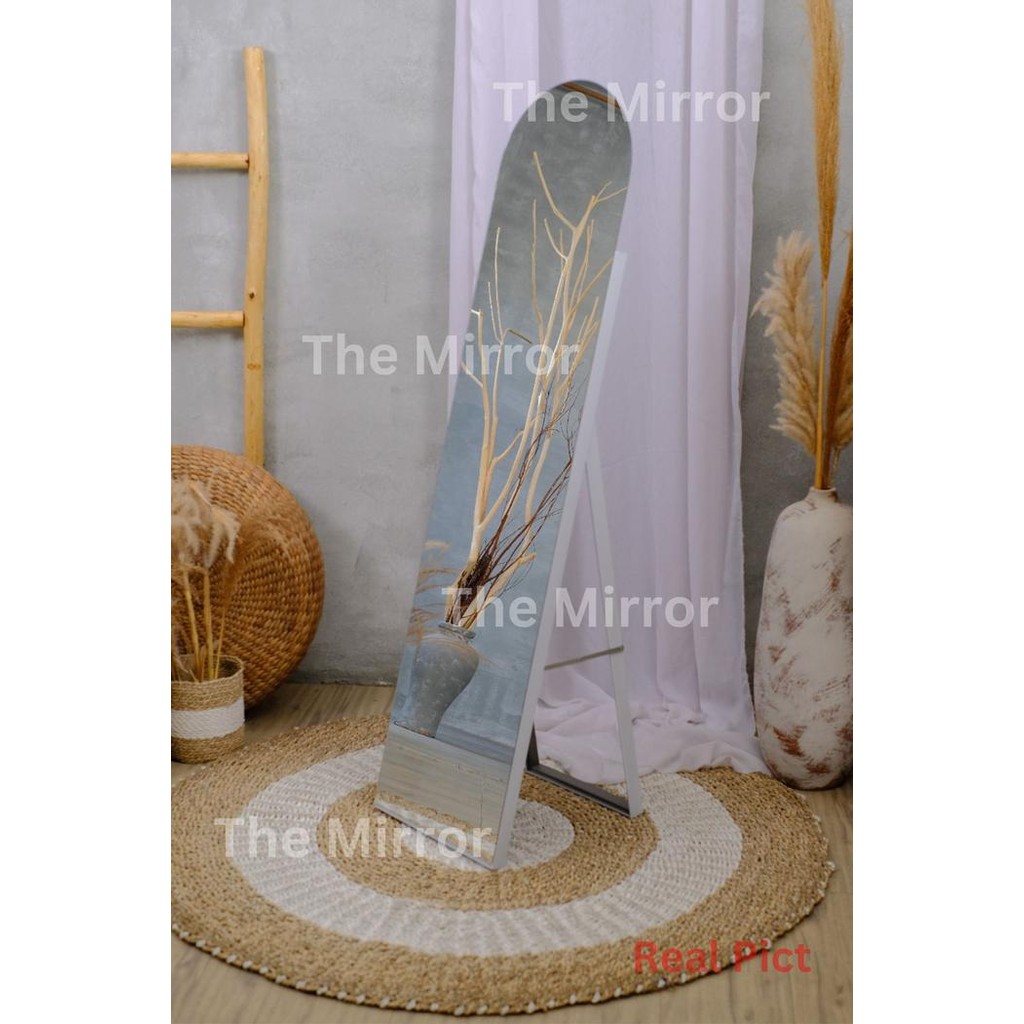 OVALE FRAMELESS STANDING MIRROR ROUNDED STANDING MIRROR gjah