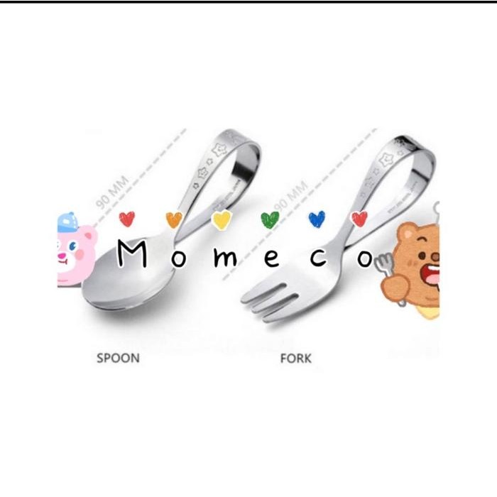 แก๊ส DIRECTLY! MOMECO BLW SPOON FORK BABY SPOON FORK / JAPAN / สแตนเลส