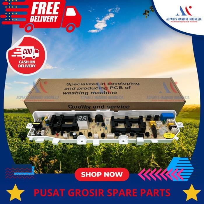 MESIN SAMSUNG WA90J5711SW (WA90J5711SW/SE) 9.0KG, TOP WASHING MACHINE PCB MODULE