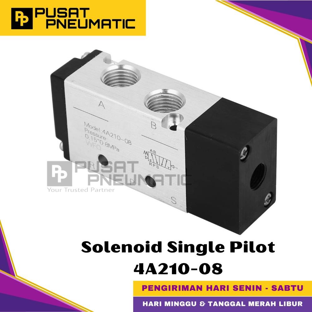 4A210-08 โซลินอยด์วาล์ว 4A 210-08 โซลินอยด์ Single Pilot Type 4A210 08