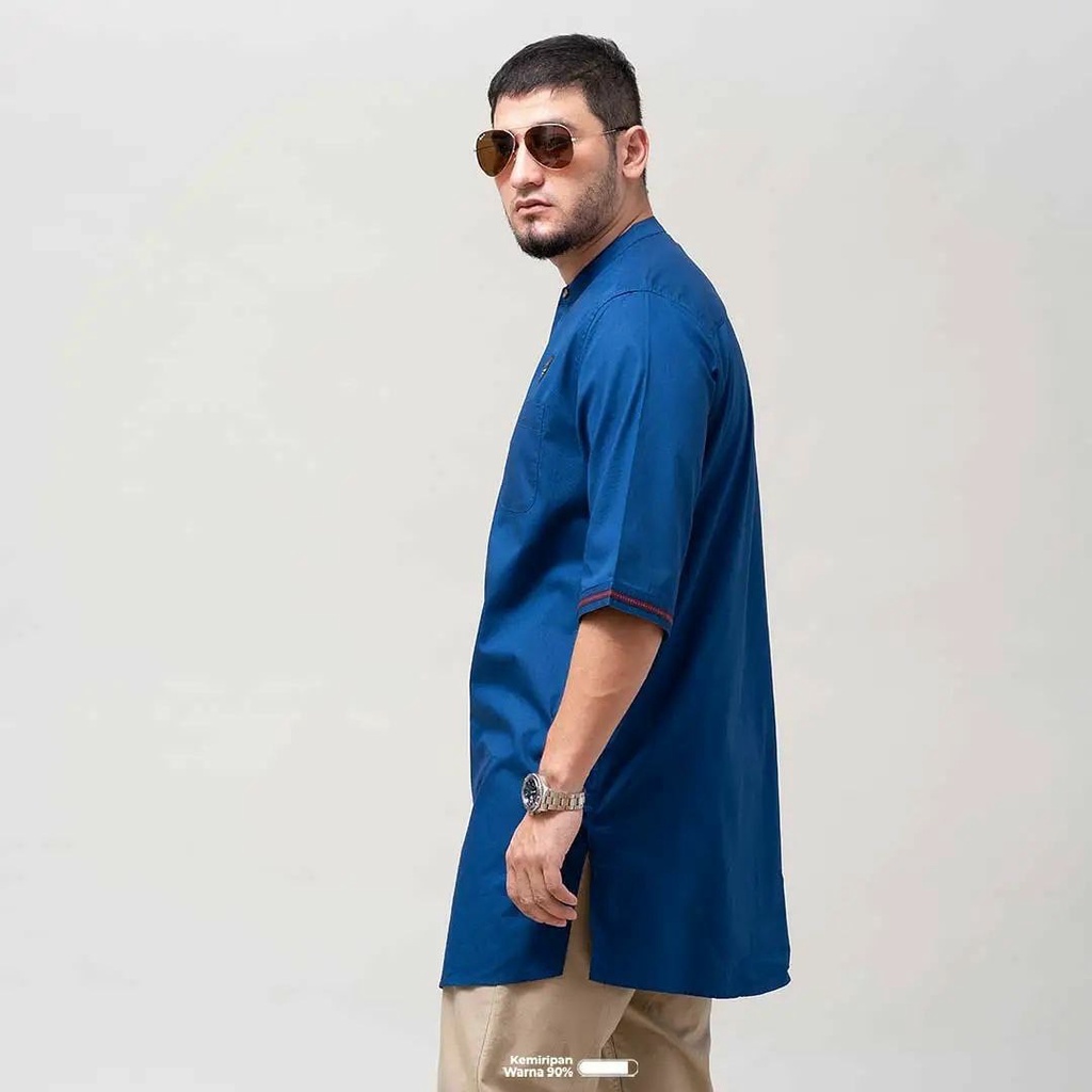 Samase Ghamis Kurta Basic N001P 3/4 Sleeve Pakistani Mens Dress