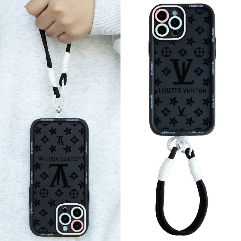 LV LvสีดําชายกรณีOppo Reno 11F Reno 13F Reno 12F Reno 13 Reno 11 Pro Reno 12 Pro Reno 10 Pro Plus Re