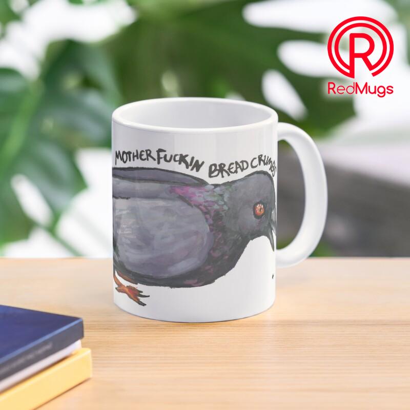 MotherF-in Bread Crumbs Mug - Pigeon Art Classic Mug