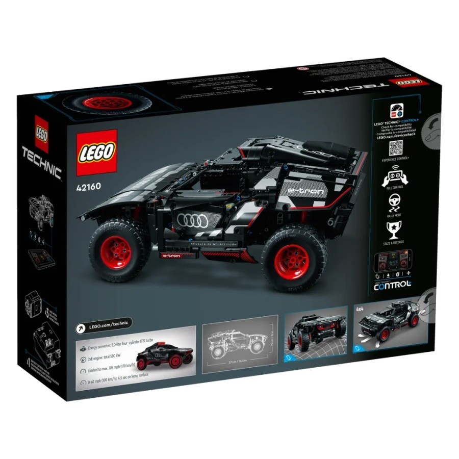 LEGO 42160 TECHNIC AUDI RS Q E-TRON รถควบคุมระยะไกลของเล่น READYY
