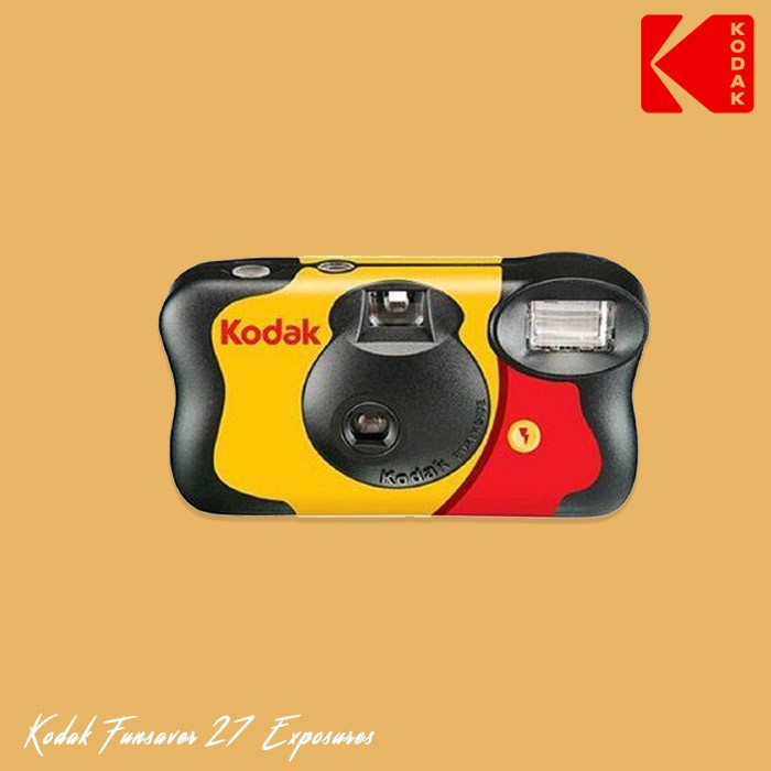 Kodak FunSaver 27 exp แฟลชกล้องแบบใช้แล้วทิ้ง 35 มม. ISO 800 Fun Saver