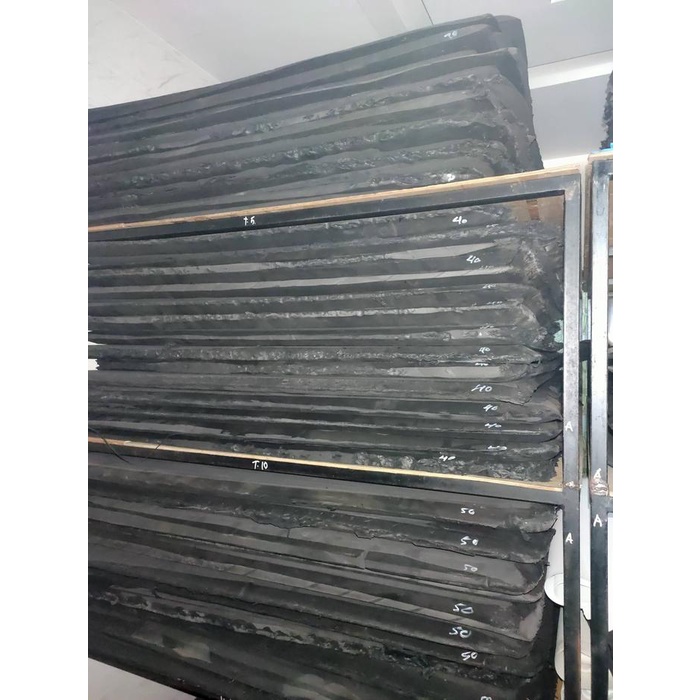 5MM THICK HEART RUBBER EVA SPONGE สีดํา