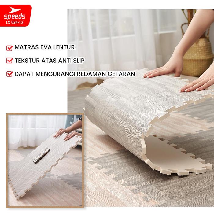 SPEEDS EVA MAT PUZZLE MAT EVAMAT FLOOR MAT SOFT PLAY AND SPORTS MAT 034-12 รหัส 1236