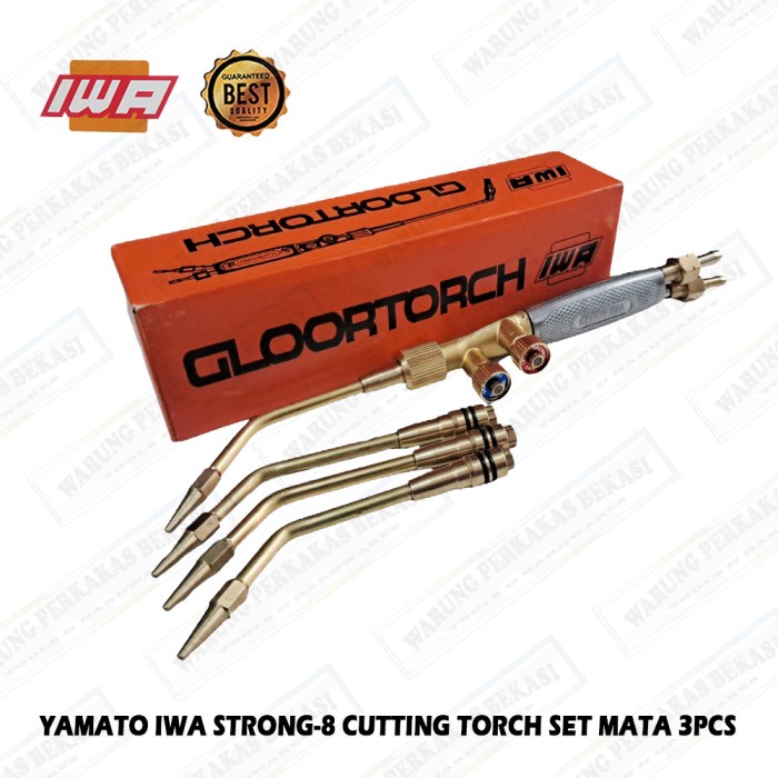 MATA IWA GLORTORCH Blander เชื่อมแฮนด์แก๊สคาร์ไบด์ Acytelene แก๊สออกซิเจน Gloor เชื่อมไฟฉาย 4 ชิ้นตา