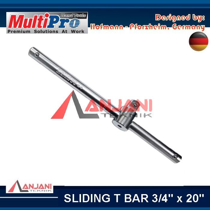 MULTIPRO SLIDING T BAR 3/4" x 20" INCH SHOCK SOCK HANDLE SHOCK SOCK SOCKET