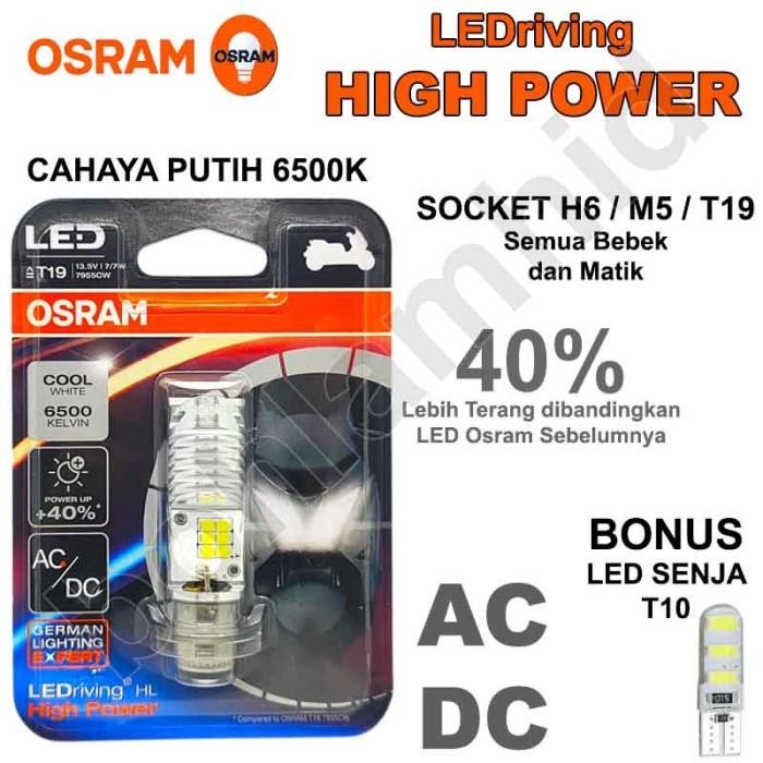 Osram Supra X 125 ไฟ Led มอเตอร์ไซค์ (สีขาว) H6 M5 T19 Ac Dc Bulb Quality