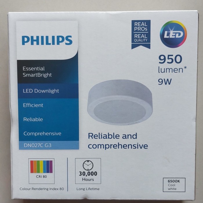 แผงดาวน์ไลท์ led outbow wall mount DN027C 9 12 15 19 W Watt PHILIPS