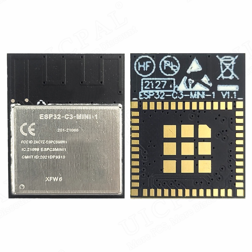 ใหม่ ESP32 C3 2.4G Wifi BT BLE5.0 โมดูลสําหรับสมาร์ทอินเทอร์เน็ตของสิ่งที่ N4 4MB แฟลช 85°C ESP32-C3