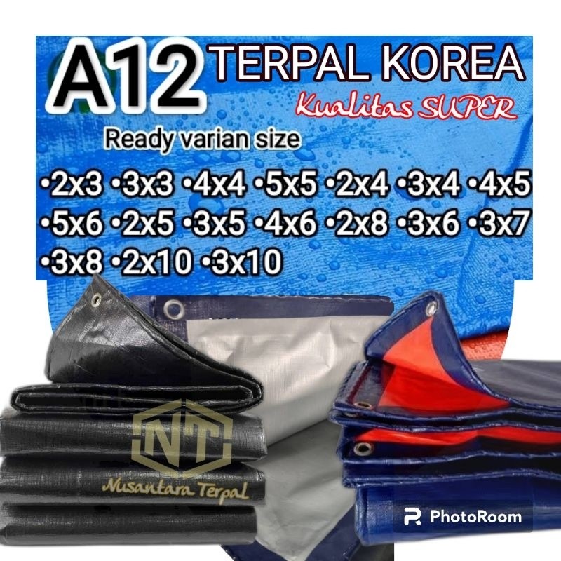 New Korean A12 Tarpaulin Medium Size 4X6 4X4 4X5 Etc.