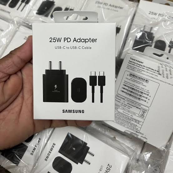มือถือ- Samsung Super Fast Charger ชาร์จ 25W 25 W Type C S21 A72 A52 Ultra