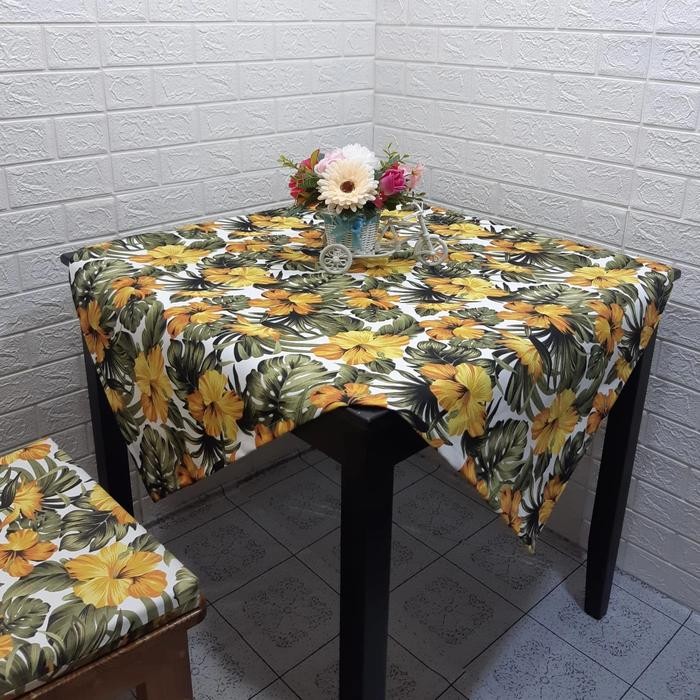 BintangEmaSs- ผ้าปูโต๊ะสี่เหลี่ยม 60 X 60, 80 X 80 Cm, ผ้าปูโต๊ะแขก