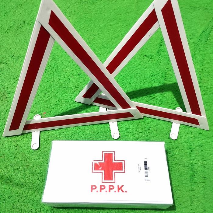 SendfastBoz- P3K Box & Plastic Car Security Triangle Package