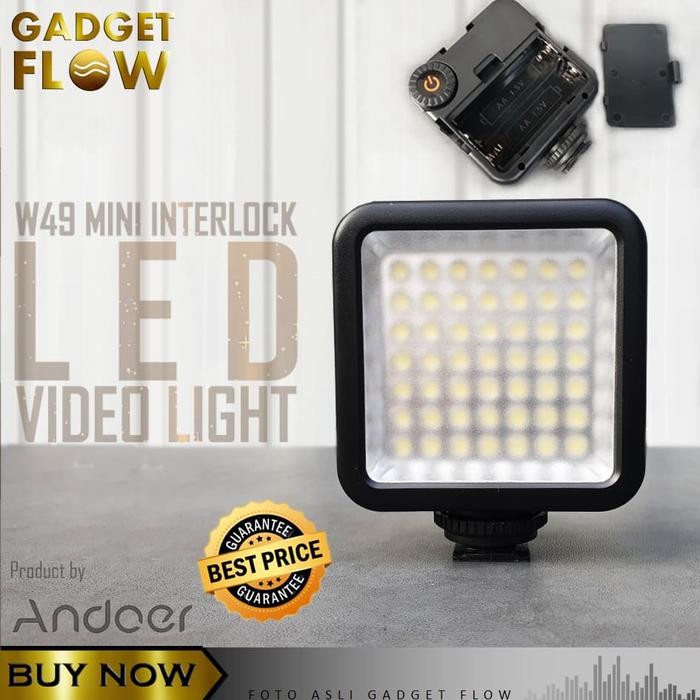 สว่าง - ไฟ Led ไฟวิดีโอกล้อง Dslr การถ่ายภาพ Andoer W49