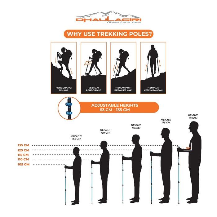 ไม้เท้าเดินป่า Daruagiri Tp-102 / ไม้เท้าเดินป่า