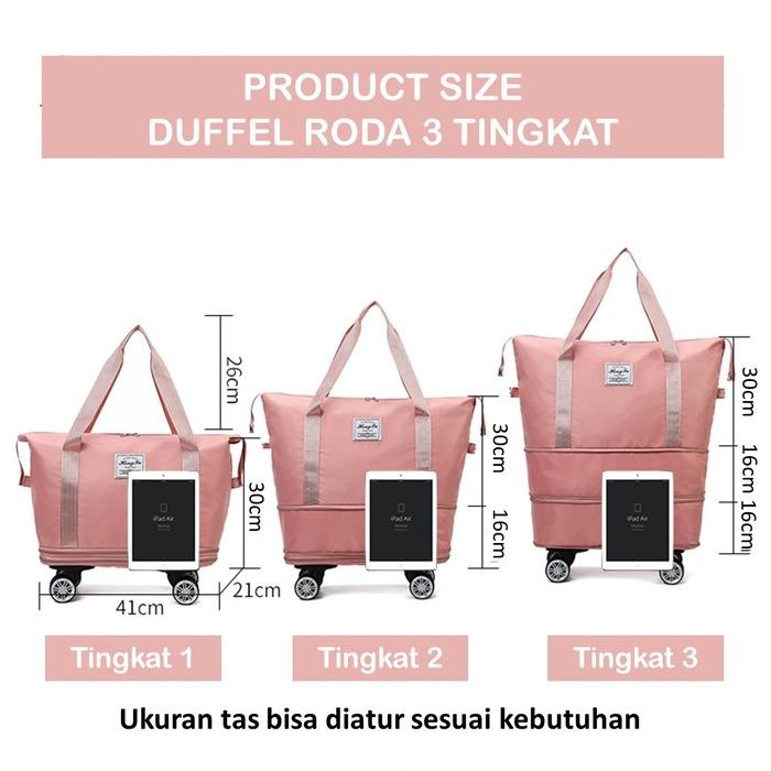 JUMBO 3-TIER TRAVEL BAG / 3-TIER WHEEL BAG