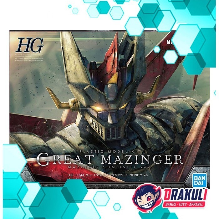 ต้นฉบับใหม่ BANDAI PLAMO HG GREAT MAZINGER (MAZINGER Z: INFINITY VERSION) READYY