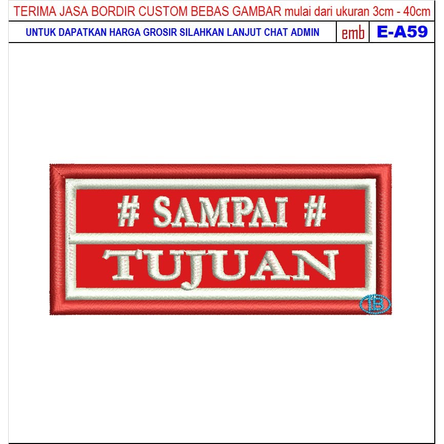 HD-93 UNTIL DESTINATION MOTORCYCLE/RACING โลโก้ EMBROIDERY PATCH